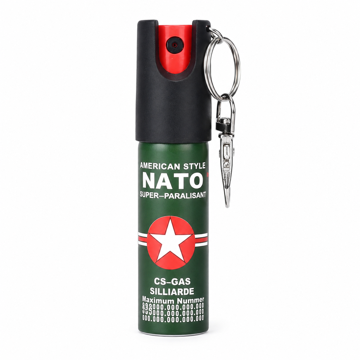 NATO军心钥匙扣辣椒喷雾 20ML便携防狼喷雾剂