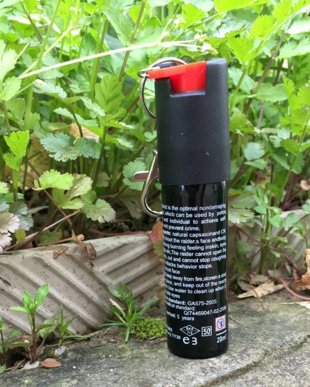 OC-17型号钥匙扣喷雾剂(20ML)旋转锁定式防狼喷雾(图7)