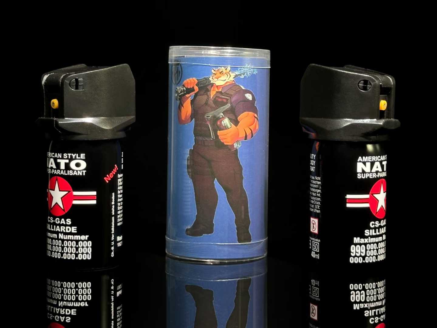 NATO新款雾化黑星40mL防狼喷雾 1.2%辣椒素大范围雾状款(图4)