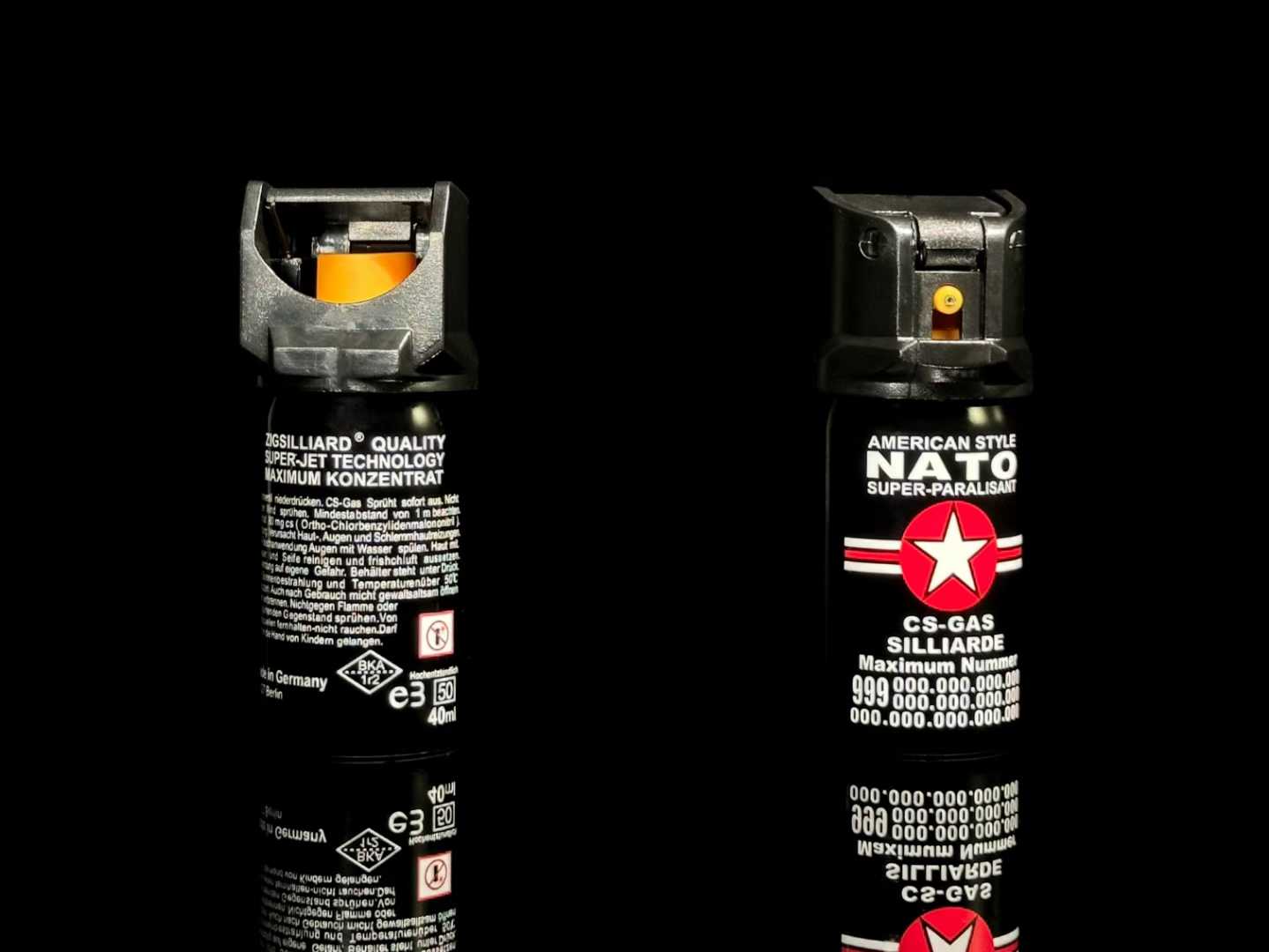 NATO新款雾化黑星40mL防狼喷雾 1.2%辣椒素大范围雾状款(图3)
