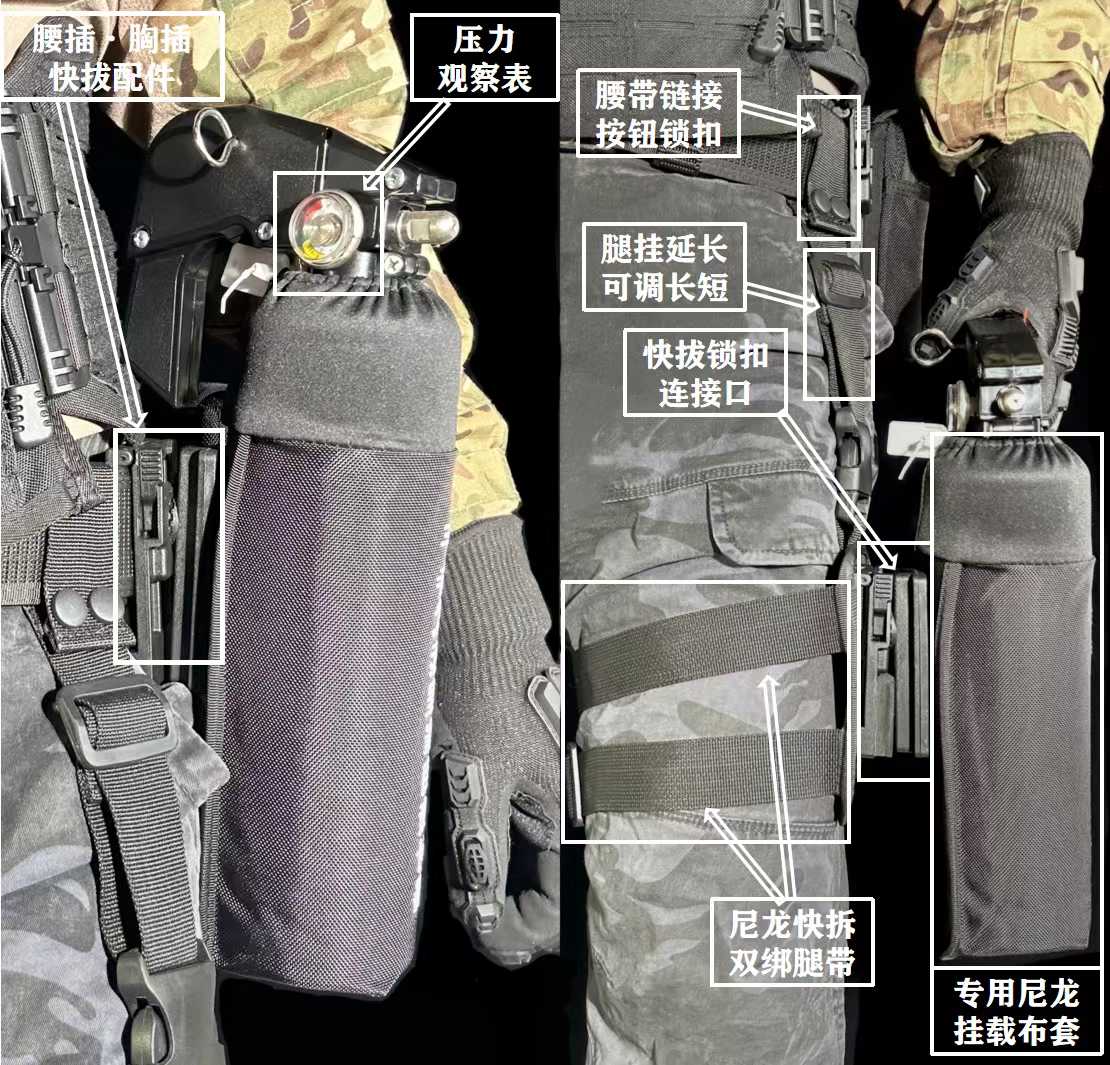 SAFTH TH-K31镇熊喷剂 1200mL大容量10米远射锥形气雾防熊喷雾野外驱兽剂(图7)