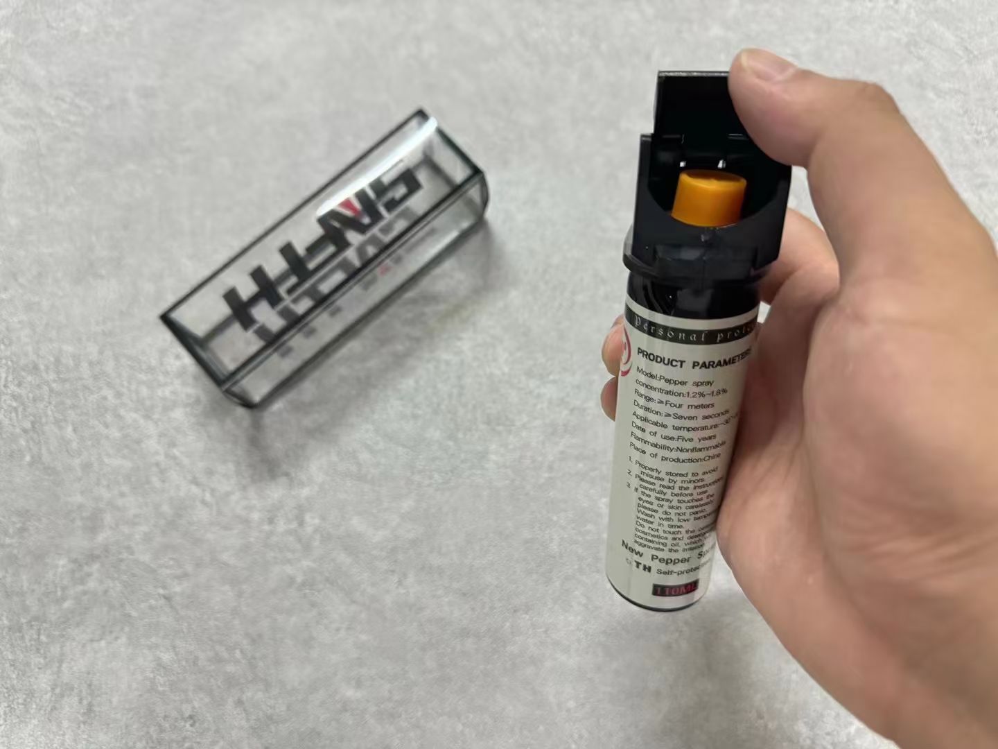 TH黄标铜嘴360°水柱防狼喷雾 110mL 4米远射OC黄染剂(图9)