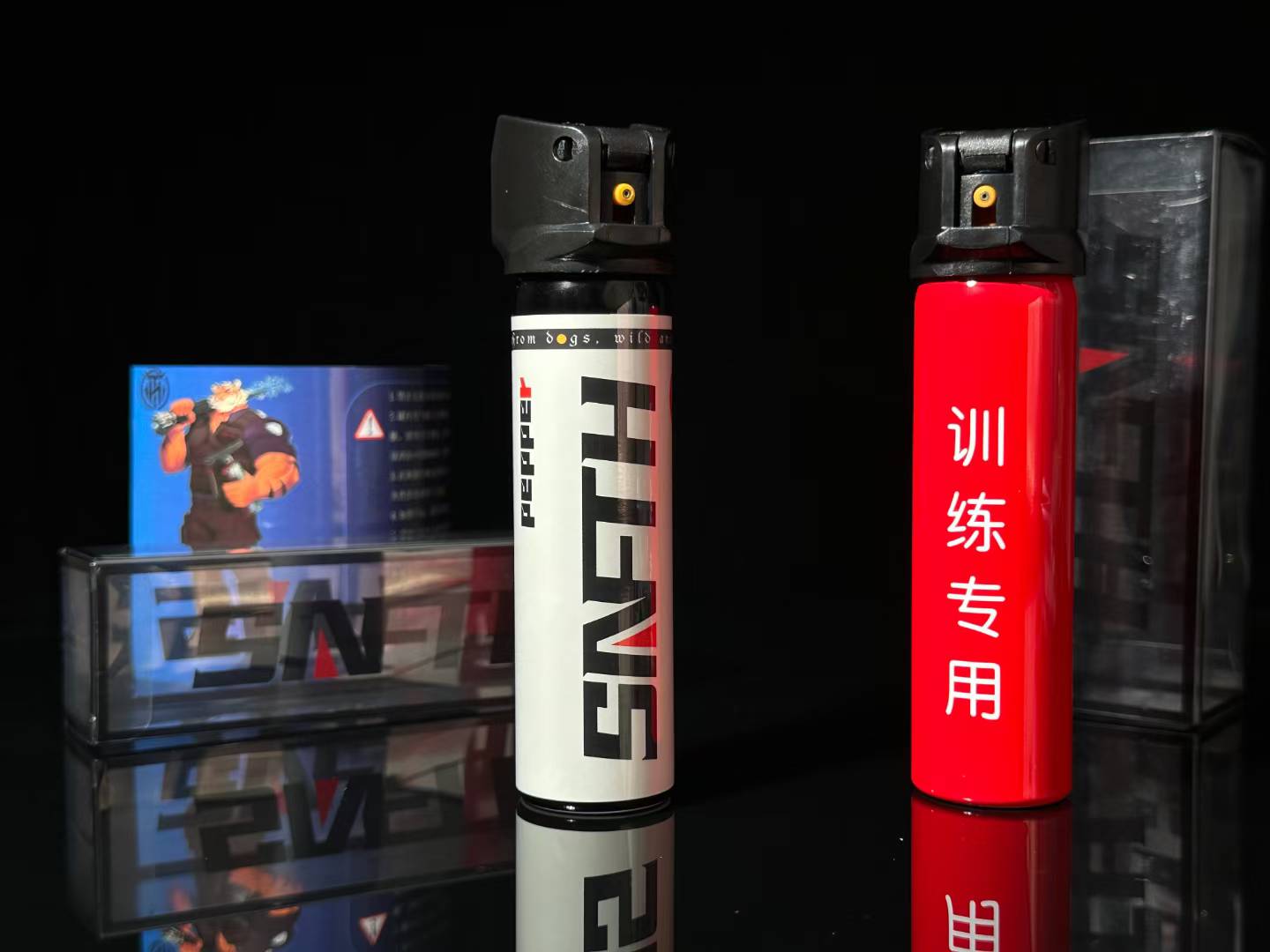TH黄标铜嘴360°水柱防狼喷雾 110mL 4米远射OC黄染剂(图1)