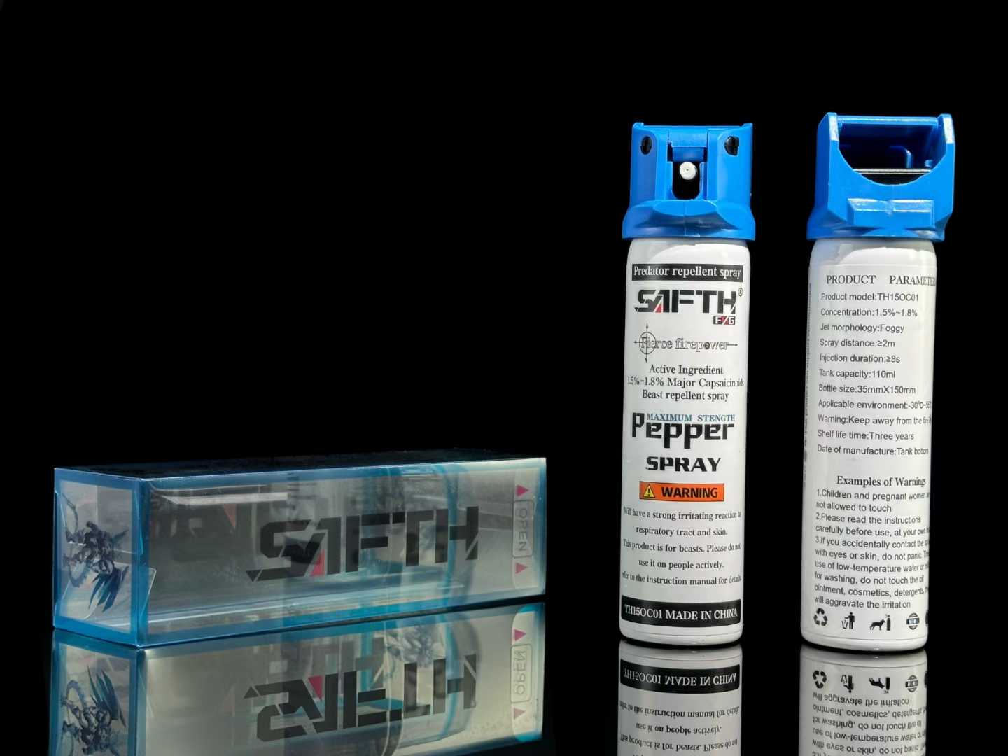 SAFTH战甲防狼喷雾 110mL细雾粗雾双形态2-4米射程(图2)