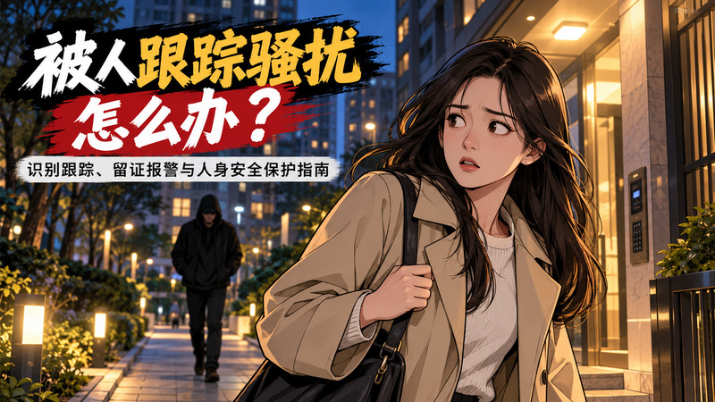 被人跟踪骚扰怎么办？识别跟踪、留证报警与人身安全保护指南