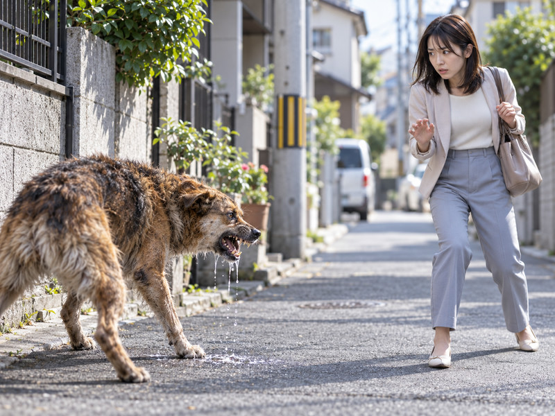 遇到疯狗或恶犬扑咬怎么办？驱犬、自救与被咬后的处理方法(图1)