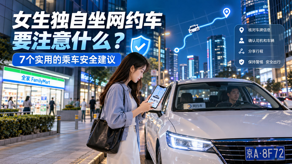女生坐网约车安全吗？7个实用的乘车安全建议