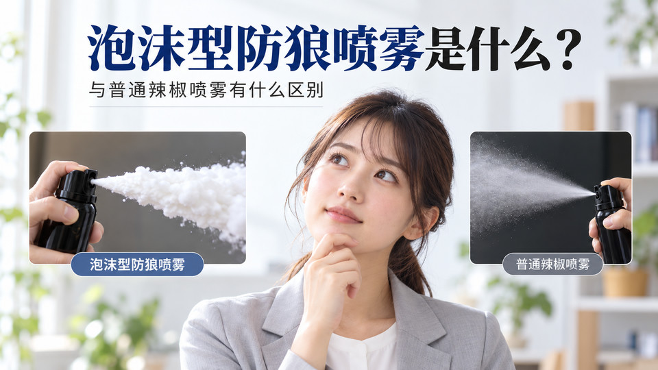 泡沫型防狼喷雾是什么?与普通辣椒喷雾有什么区别(图1)