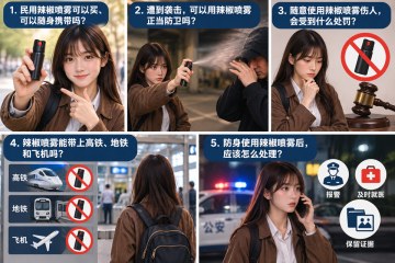 辣椒喷雾防身合法吗?国内购买、随身携带及正当防卫规定