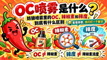 OC喷雾是什么？防狼喷雾里的OC、辣椒素和辣度到底有什么区别
