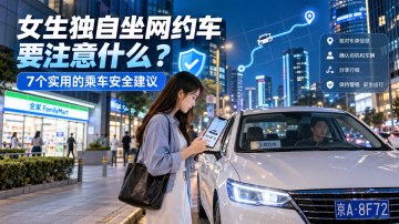 女生坐网约车安全吗?7个实用的乘车安全建议