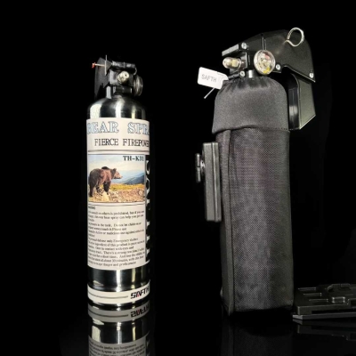 SAFTH TH-K31镇熊喷剂 1200mL大容量10米远射锥形气雾防熊喷雾野外驱兽剂